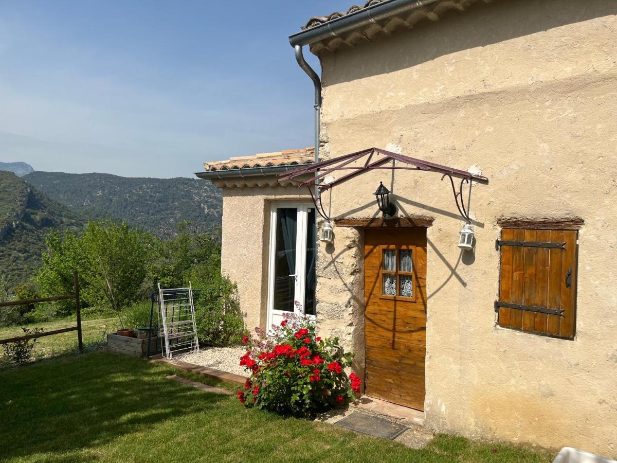Villa Cabanon entouré de montagnes et d'oliviers Nyons Esterno foto